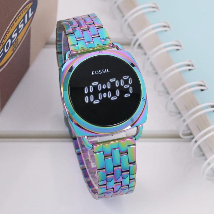 Fossil-Jam Tangan Fashion Wanita Digital Led Touch Screen F019