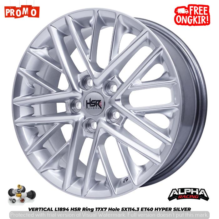 Velg Mobil HSR VERTICAL Ring17 Untuk Xpander Innova Ertiga Accord Crv