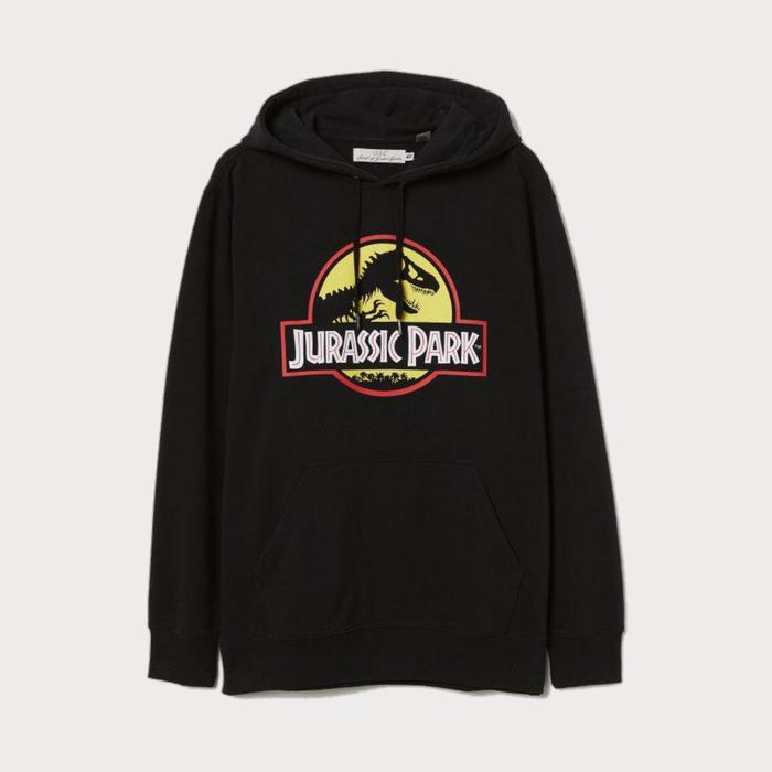 Hoodie | H&M With Motif Black/Jurassic Park Original Fulltag Complete