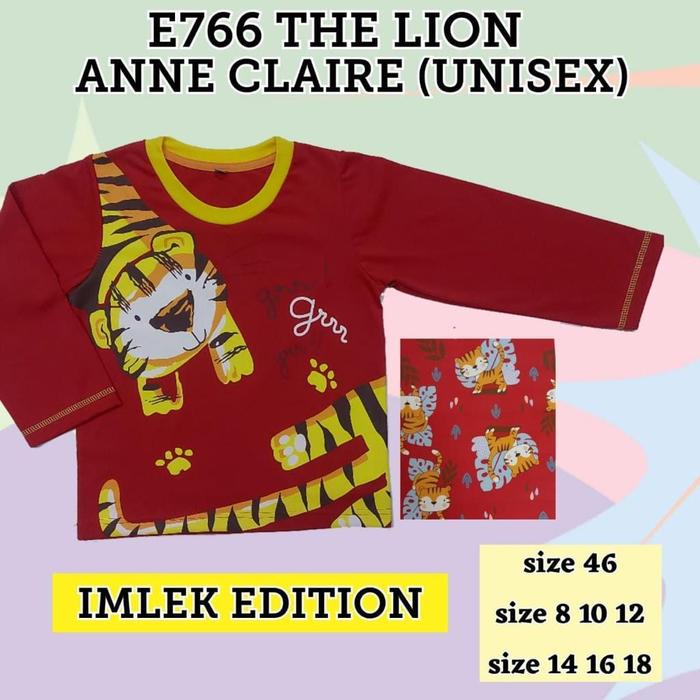 Baju Tidur Anak Cowok Cewek Imlek Macan Tiger ukuran 4-18tahun
