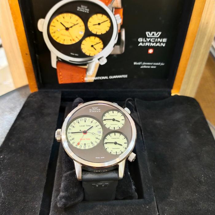 jam tangan glycine airman 3 waktu