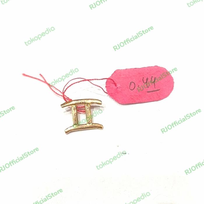 Emas muda 18k /375 asli Original model Rasi Bintang Zodiak (Liontin)11