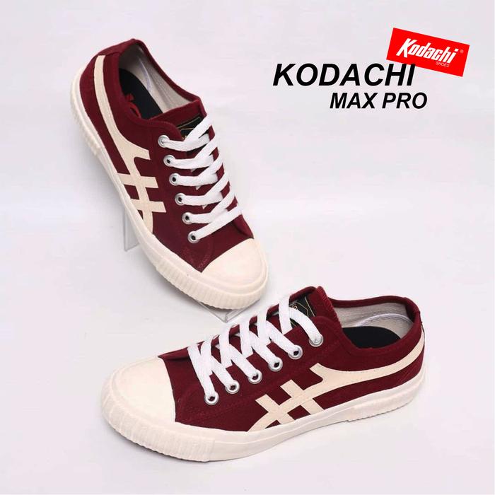 Kodachi Sepatu Max Pro Maroon Cream Vulcanized Fleksibel untuk Harian & Ekstrim Size 36-44 BNIB Orig