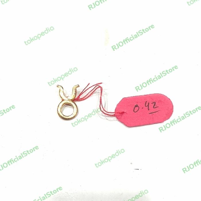 Emas muda 18k / 375 asli Original model Rasi Bintang Zodiak (Liontin)7