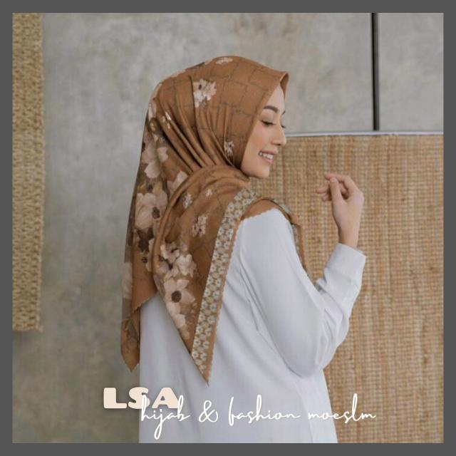 LAFA COKLAT / JILBAB VOAL PREMIUM / GROSIR HIJAB / DEENAY KW