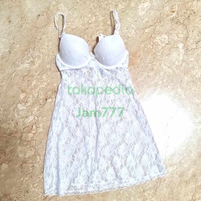 H&M LINGERI WHITE PUSH UP DRESS TIDUR SEXY (victoria secret lasenza hm
