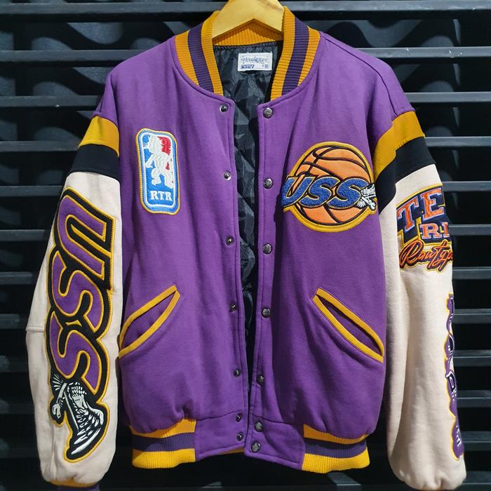 JACKET VARSITY CHAMPS RAW TYPE RIOT X USS ORIGINAL LIMITED EDITION