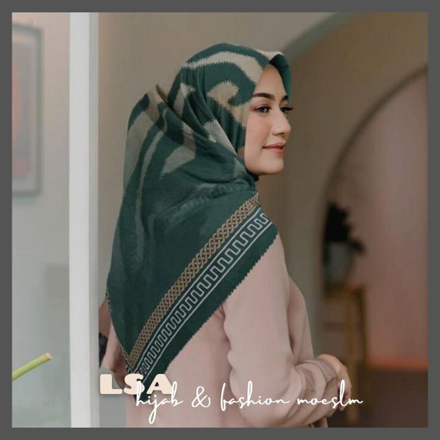 ZEBRA HIJAU / JILBAB VOAL PREMIUM / VOAL MOTIF PREMIUM / DENAY KW