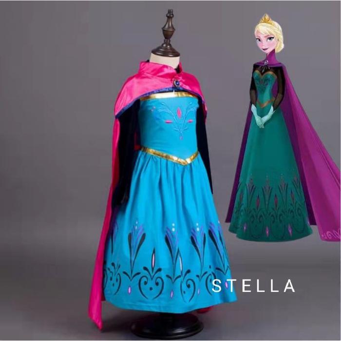 Dress anak FROZEN QUEEN ELSA Coronation Gown / Kostum Frozen Elsa