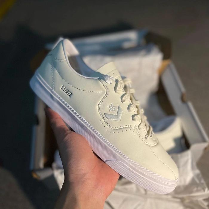 Converse Louie Lopez Pro Leather White Egret Original Resmi