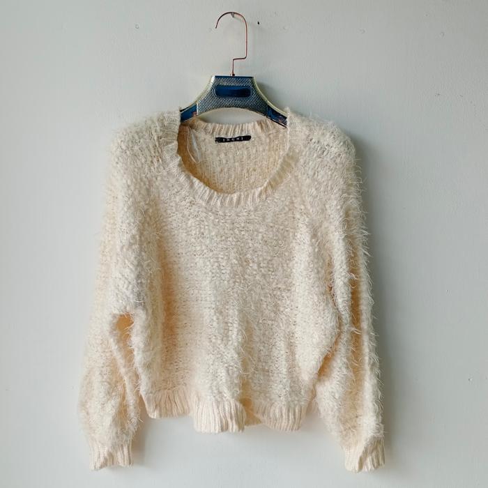 Ingni/Sweater Wanita Rajut Bulu bulu Import/Sweater wanita Korea Style
