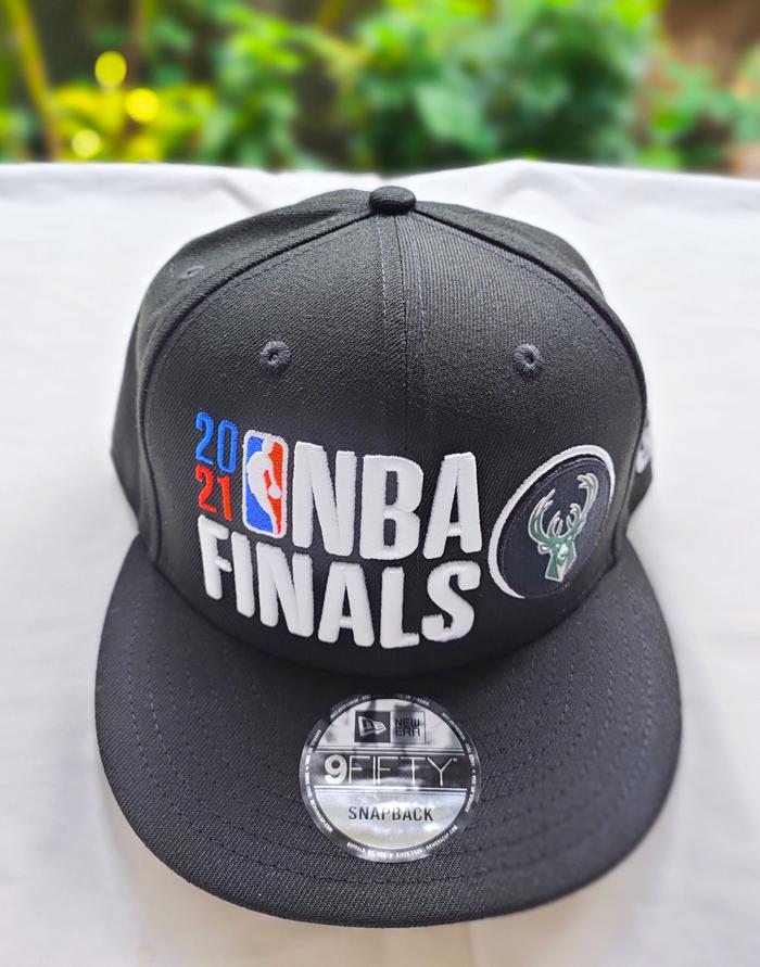 Topi New Era 9fifty Snapback 2021 NBA Finals Milwaukee Bucks Original