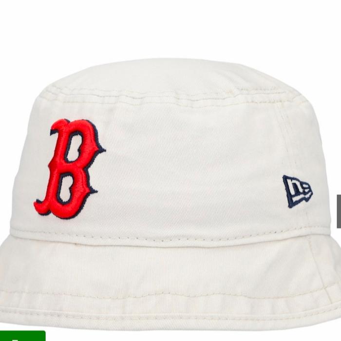 Topi Bucket Hat New Era MLB team Boston Red socks original women size