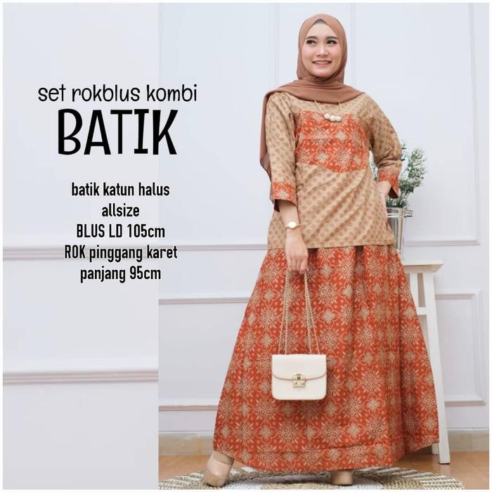 Setelan Rok blus Batik