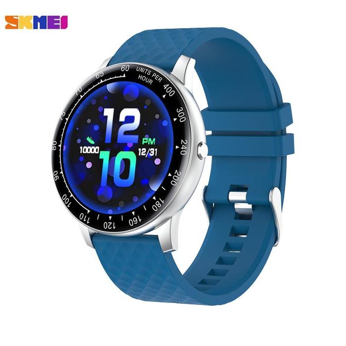 Smartwatch Sport Tracker Blood Pressure Heart Rate H30 Silver Blue