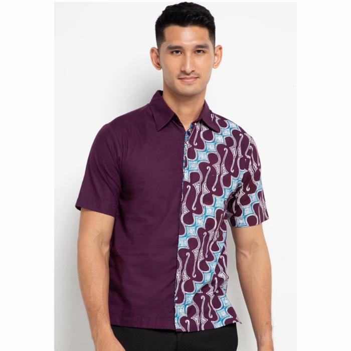 Krisna Batik Pria Kemeja Aswangga Lengan Pendek Premium
