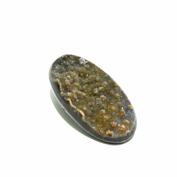DS328 Citrine Druzy Sparkling Quartz Crystal | Beads Polished