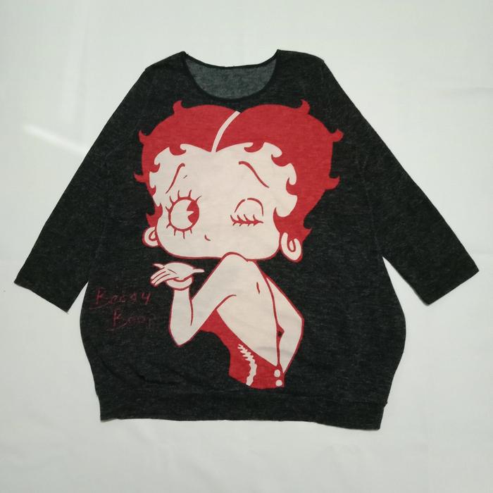sweater cardigan betty boop bekas second preloved