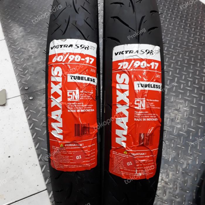 Maxxis Ban Motor 60/90-17 & 70/90-17 MAXXIS VICTRA Tubeless Sepasang