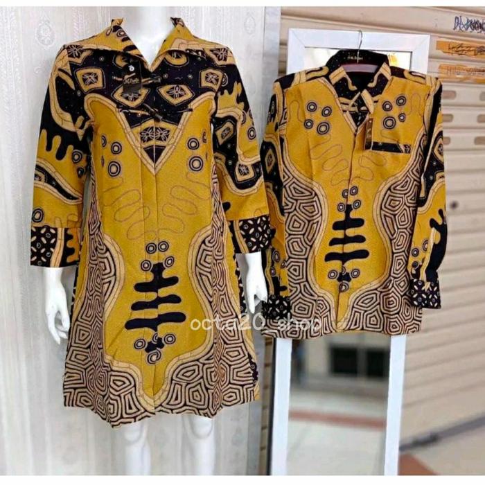 COUPLE BATIK KEKINIAN MODERN DOLBY COLETAN SOLO PREMIUM/ S - 6L JUMBO