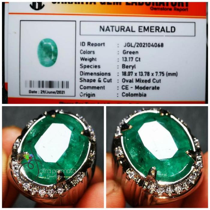 EMERALD BERYL COLOMBIA LUSTER + MEMO
