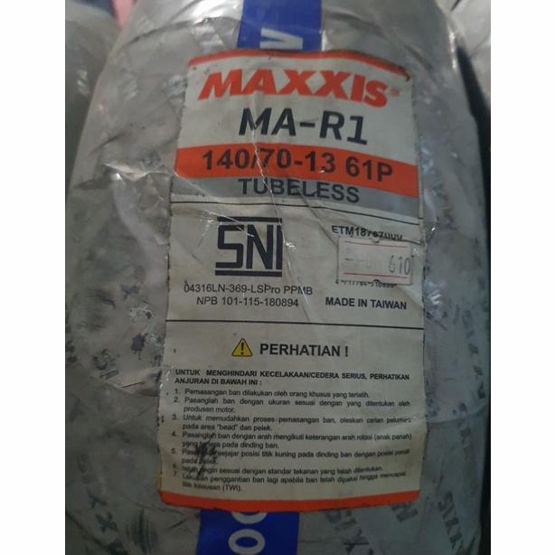 Ban MAXXIS MA R1 140/70-13 Ban belakang Yamaha Nmax velg ring 13