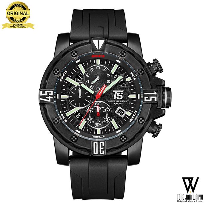 T5 H3757G-B Jam Tangan Pria - Black