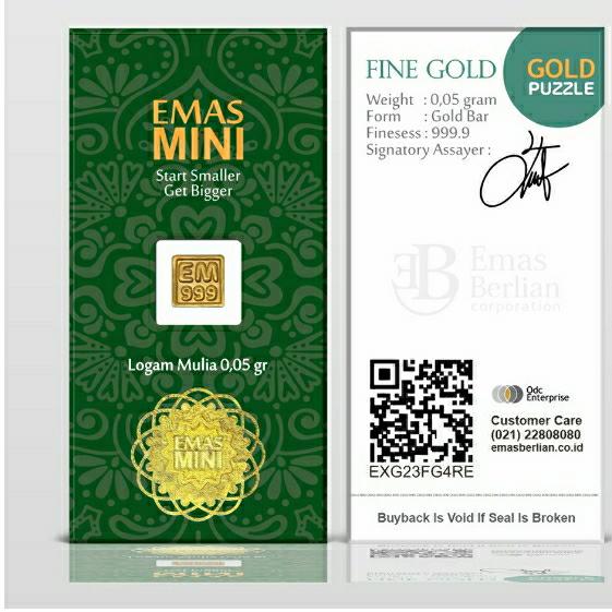 emas mini secure card 0.05 gram