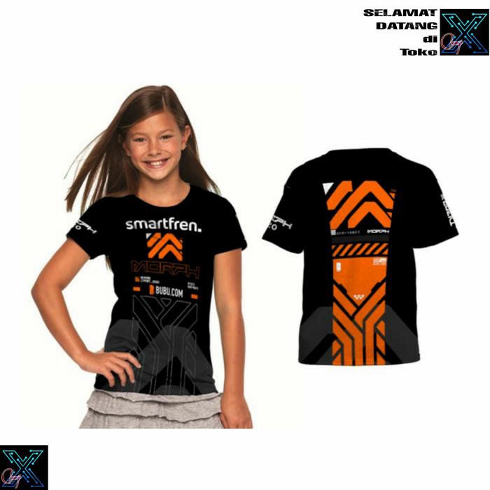 Baju Kaos Jersey Morph Team Esport PUBG M2 1 Smartfren Nickname Anak
