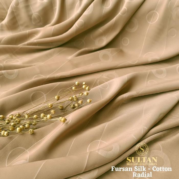 KAIN ABAYA SULTAN FURSAN SILK EMBOSS RADIAL