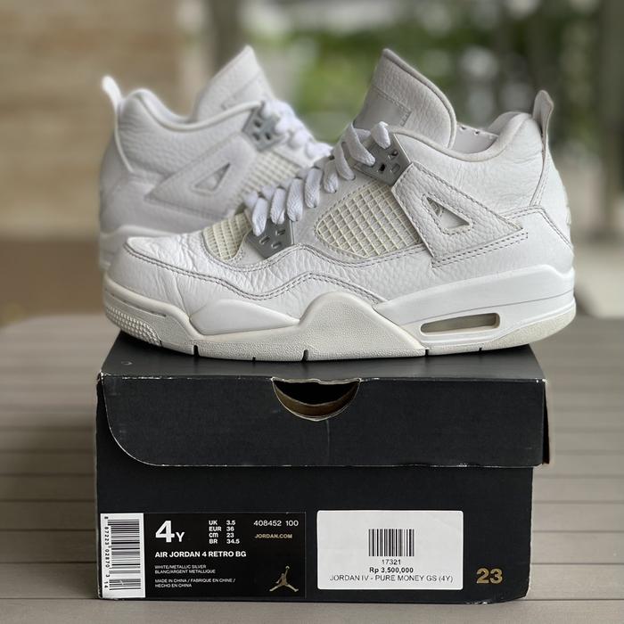 AIR JORDAN 4 PURE MONEY 100% AUTHENTIC SNEAKERS