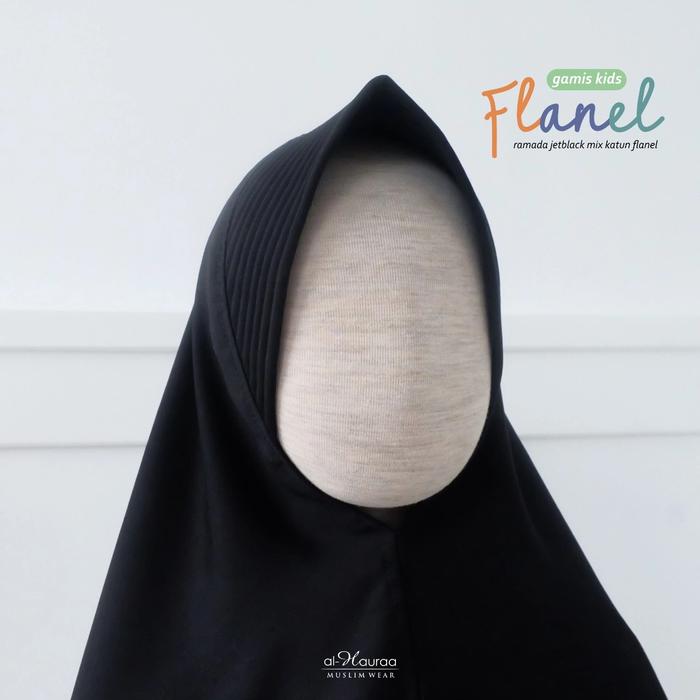 Khimar Ramada Kids (Jetblack) Al Hauraa
