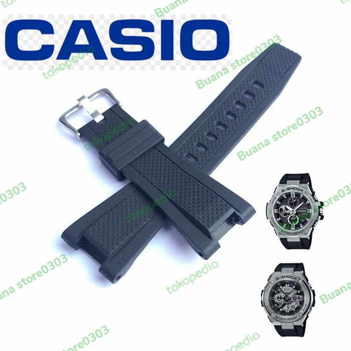 STRAP TALI JAM CASIO GST 200 / GST-200 / GST200 RUBBER STRAP GSHOCK