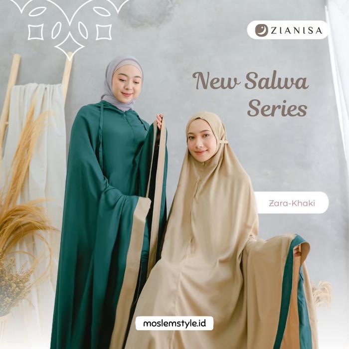 Mukena Dewasa 2 in 1 Jumbo Baneska New Salwa Rayon Premium