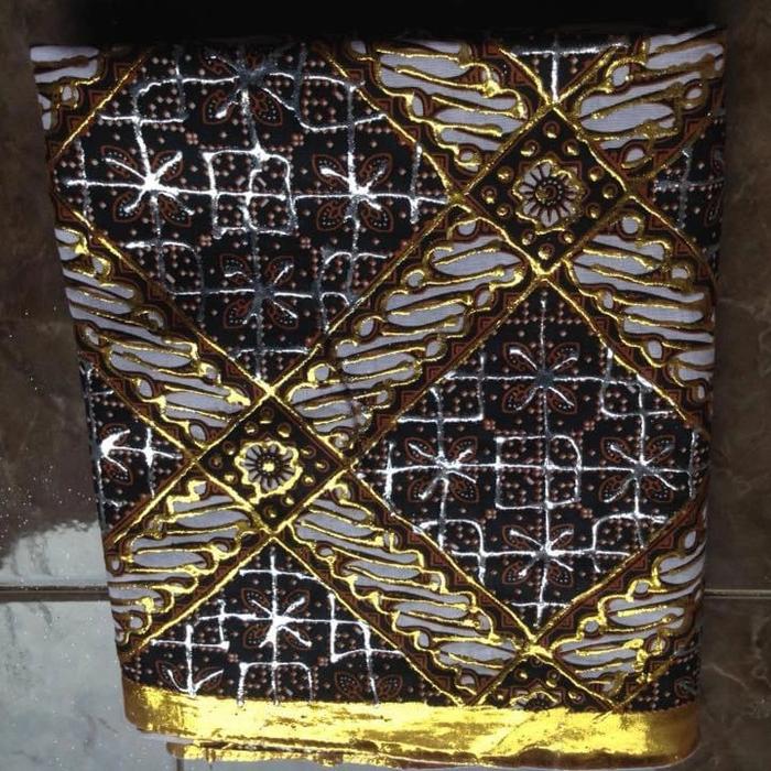 kain jarik batik prada gliter emas pengantin