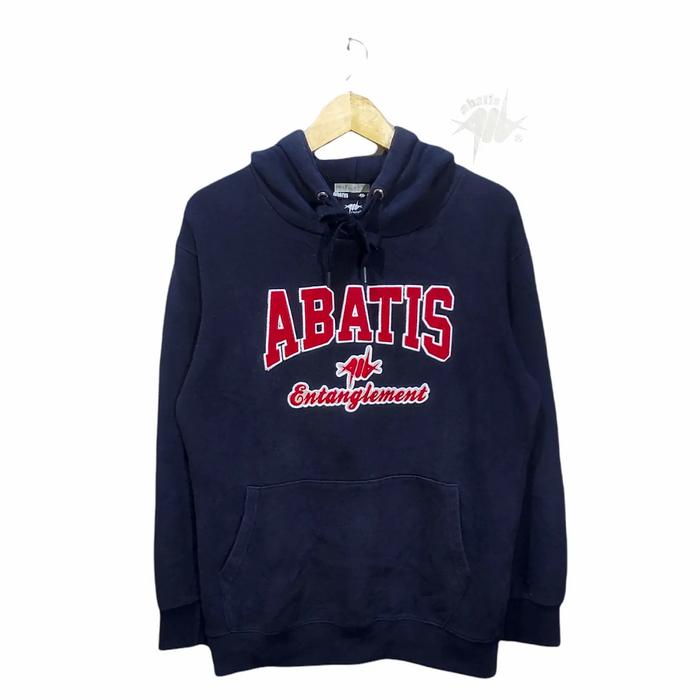 ABATIS Pullover Hoodie navy Size tag S fit M (P66xL53)