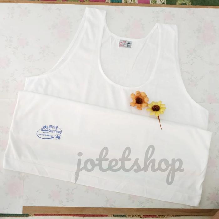 kaos singlet Swan Brand ukuran 48 kaos dalam Pria size besar Jumbo