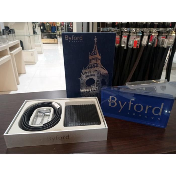 Byford Gift Box Set Ikat Pinggang Dompet Original Byford