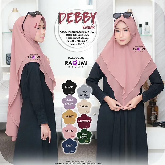 Hijab Khimar Instant Debby Original Raqumi
