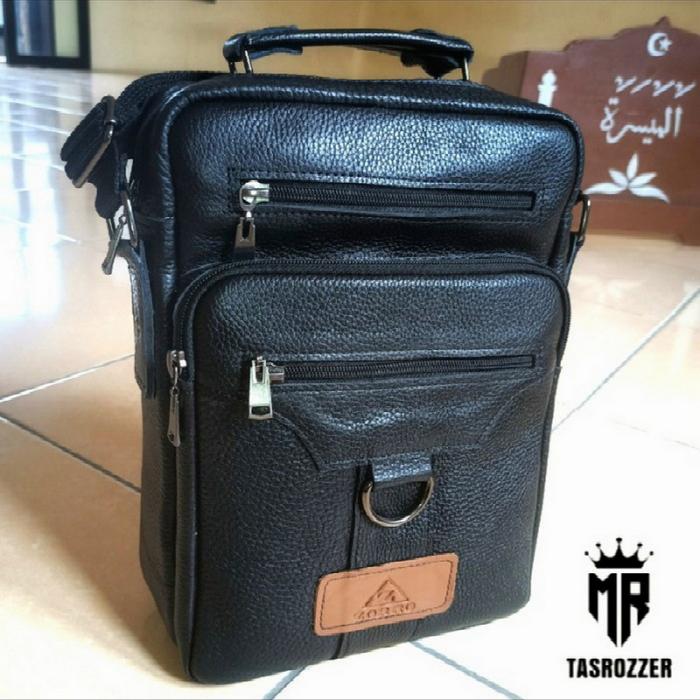 Tas kuliah kulit asli | Tas kulit santri | Tas kitab muat 3 kitab