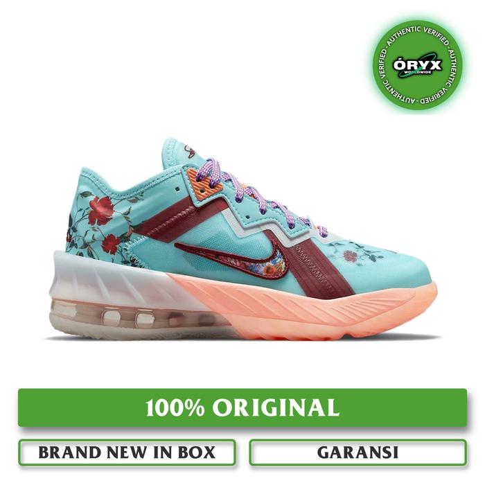 Nike LeBron 18 XVIII Low Mimi Plange "Daughters" Floral Psychic Blue