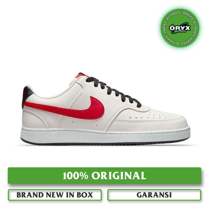 Nike Court Vision Low Sail / Black / White / University Red