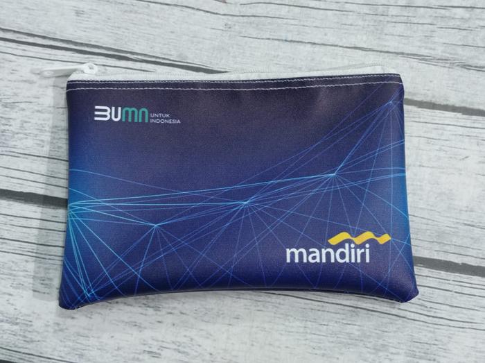 Dompet Pouch BUMN Mandiri/Dompet Cluth Bank Mandiri Full Printing/SBY
