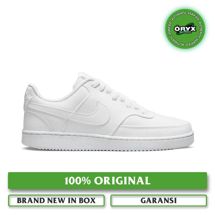 Nike Court Vision Low Next Nature Canvas Tripe White / Full White