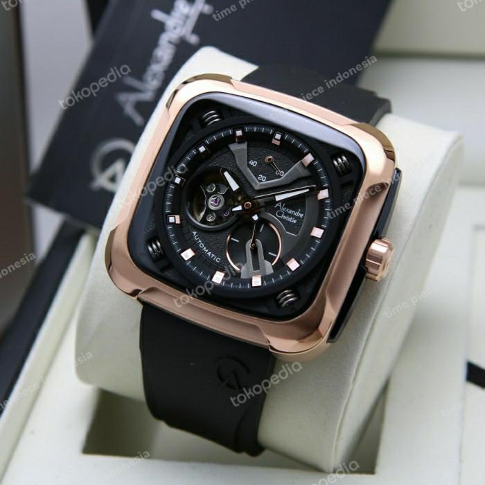 Alexandre Christie AC 6577 / AC 6577MA RoseGold Black Automatic