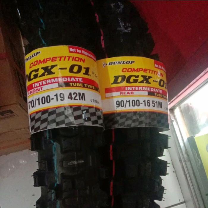 Paket Ban Trail DUNLOP Ring 16 Dan 19 Depan Belakang DUNLOP 70/100-19