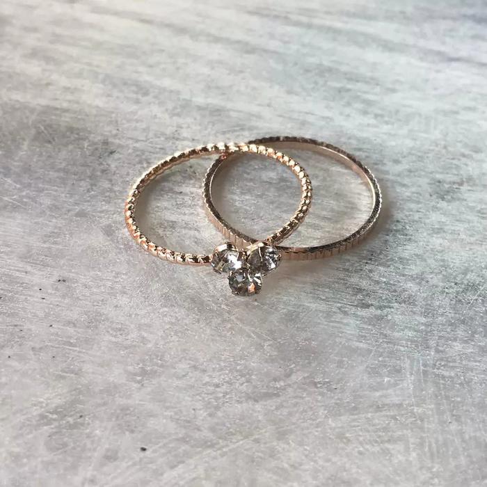 Cincin Lovisa Gold Plated Simple