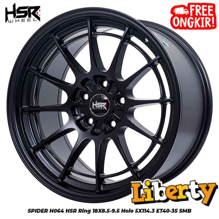 Velg Mobil Honda Civic Fd Ring 18x85/95 Pcd 5x114,3 Et40/35 Hsr Spider