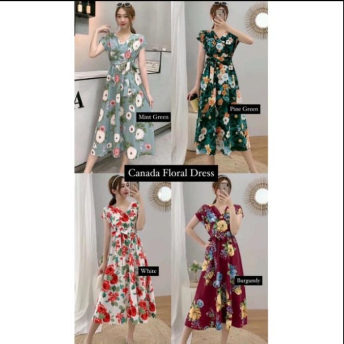 CANADA FLORAL DRESS VINTAGE