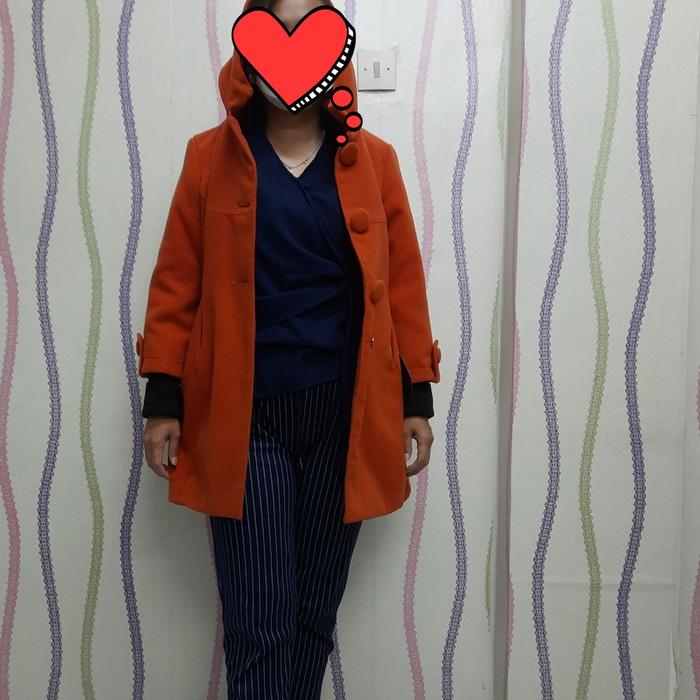 preloved jaket coat winter wanita size M seken
